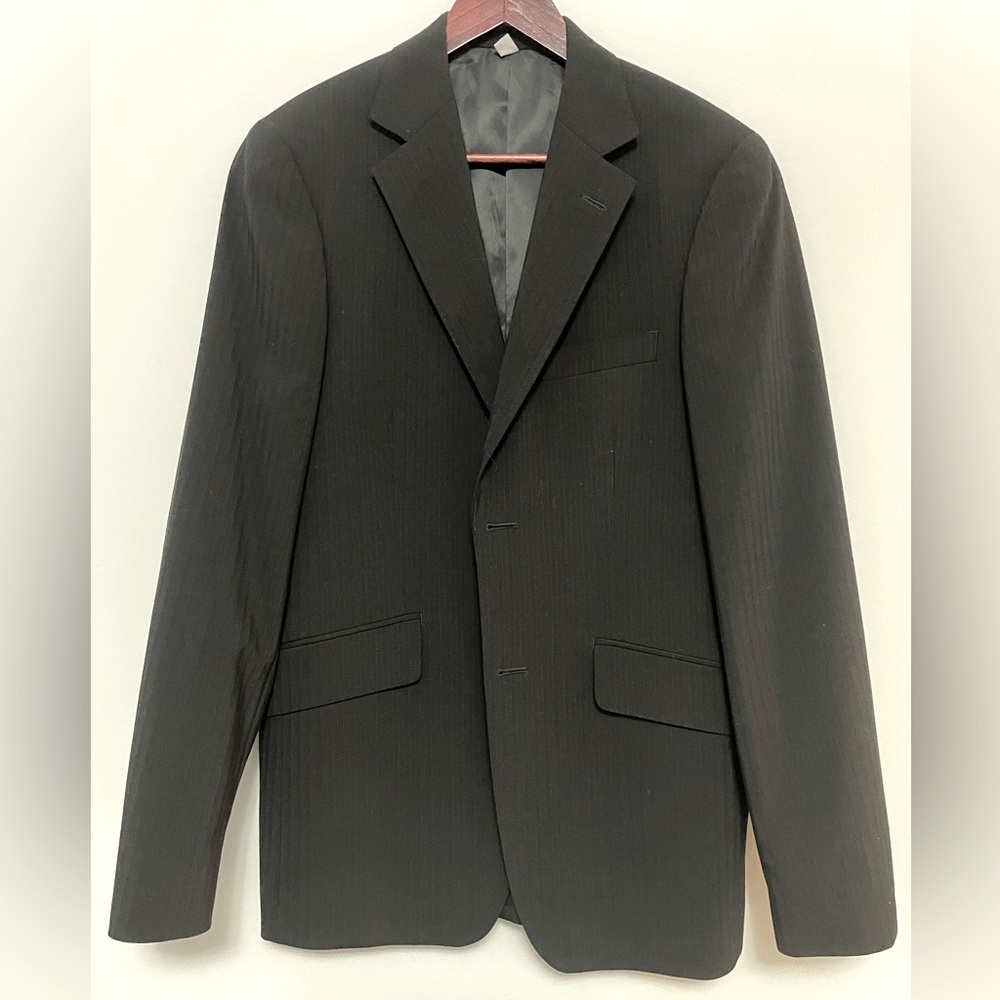 Lẹ Chateau Black Stripped Men’s Suit 38 Slim